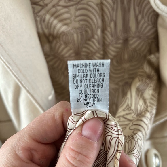 Anthropologie Tulle Wool Blend Cream Peacoat, Size XS - Picture 12 of 13